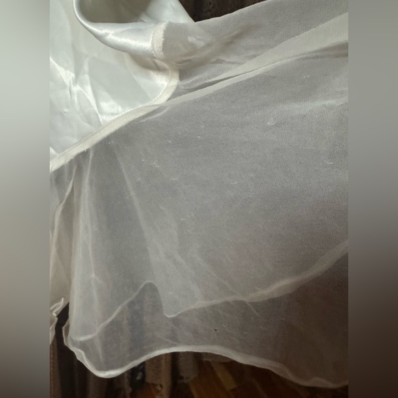 VTG Vandamere Sheer White Chemise - Picture 6 of 8